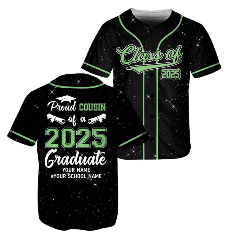 Personalized Proud Graduation Matching Family Baseball Jersey, Custom Matching Family Graduation Baseball Jerseys ET0720