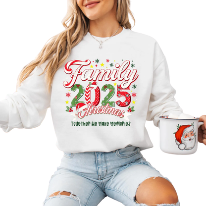 Personalized Family Christmas Matching Sweatshirts, Custom Christmas Family Sweatshirts ET1341