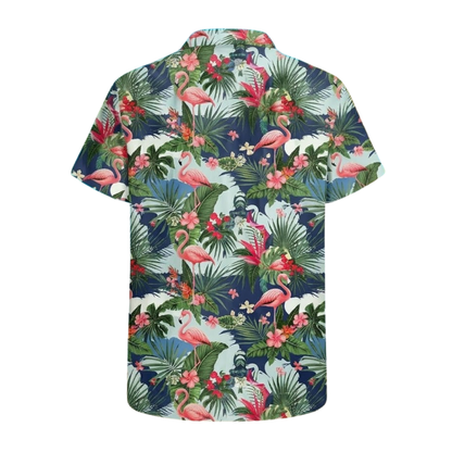 Tropical Flamingo Hawaiian Shirt For Men Women, Flamingo Hawaiian Shirts HE0559
