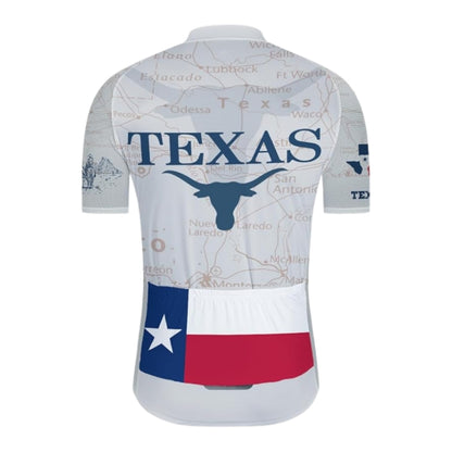 Texas Flag Short Sleeve Cycling Jersey For Mens, Texas Cycling Jerseys CZ0022