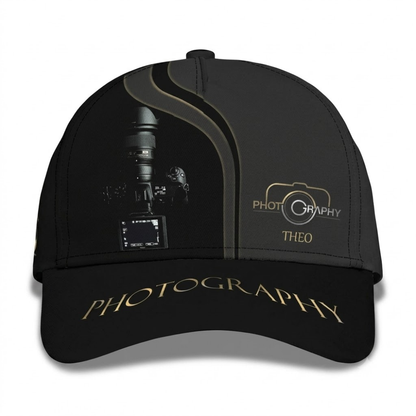 Personalized Photography Baseball Cap With Name, Custom Cap Hat For Photographer CP0563