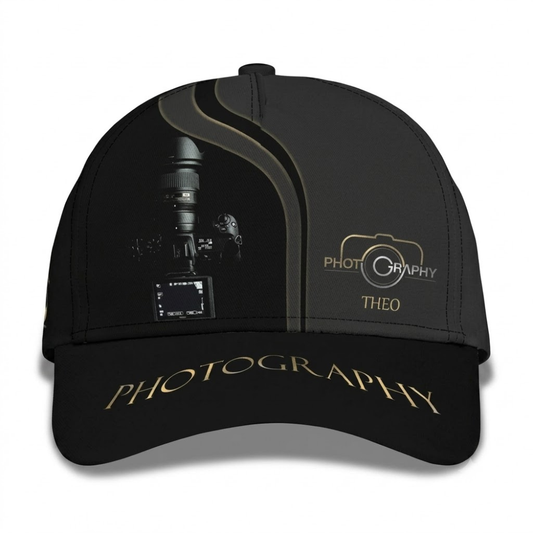 Personalized Photography Baseball Cap With Name, Custom Cap Hat For Photographer CP0563