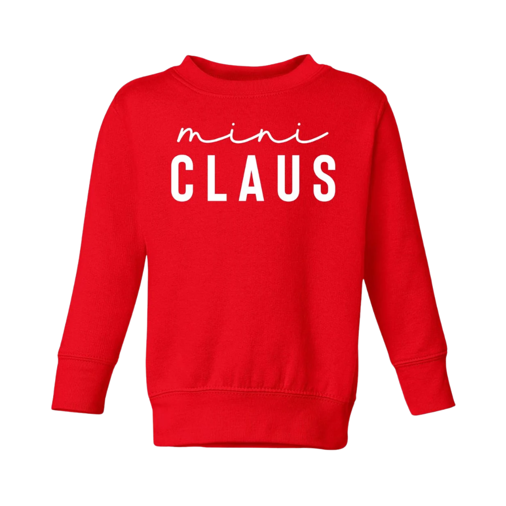 Mama Claus Mini Claus Matching Christmas Sweatshirt, Xmas Mommy And Me Sweatshirts ET1441