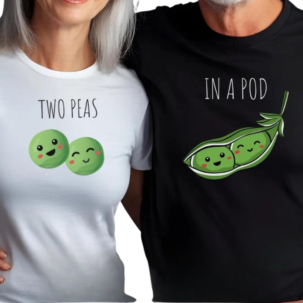 Two Peas In A Pod Matching Couple T Shirt, Matching Shirts For His And Her ET0912