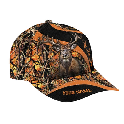 Custom Name Deer Hunting Baseball Cap, Custom Deer Hunting Caps CP0070