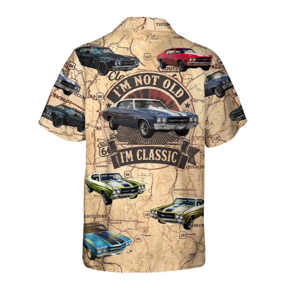 I'm Not Old I'm Classic Custom Photo Car Hawaiian Shirt Men Women, Custom Car Lover Hawaiian Shirt With Photo HE0581
