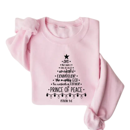 Christmas Bible Verse Christian Sweatshirt, Faith Cross Sweatshirt 2D0295