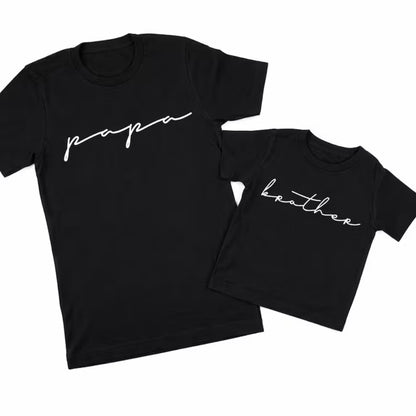 Custom Matching Family Papa Mama Mini T Shirts, Custom Matching Shirts For Family ET0156