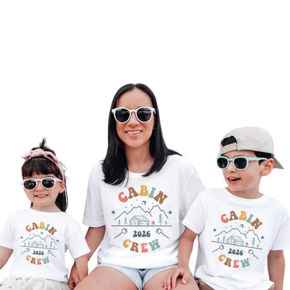 Cabin Crew Custom Family Matching T Shirt With Year, Custom Cabin Vacation Family Shirts ET1088