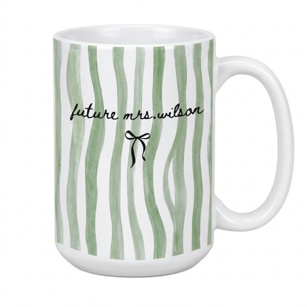 Personalized Future Mrs Coffee Mug, Personalized Engagement Mugs, Custom Mug For Bridal Shower WD0003