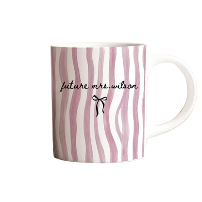 Personalized Future Mrs Coffee Mug, Personalized Engagement Mugs, Custom Mug For Bridal Shower WD0003