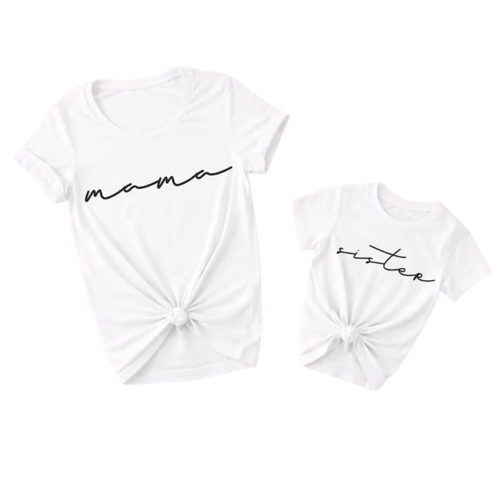 Custom Matching Family Papa Mama Mini T Shirts, Custom Matching Shirts For Family ET0156