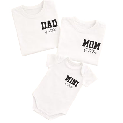Custom Year Pregnancy Announcement Family T Shirts, Custom Matching Family Shirts To Announce Pregnancy ET0157