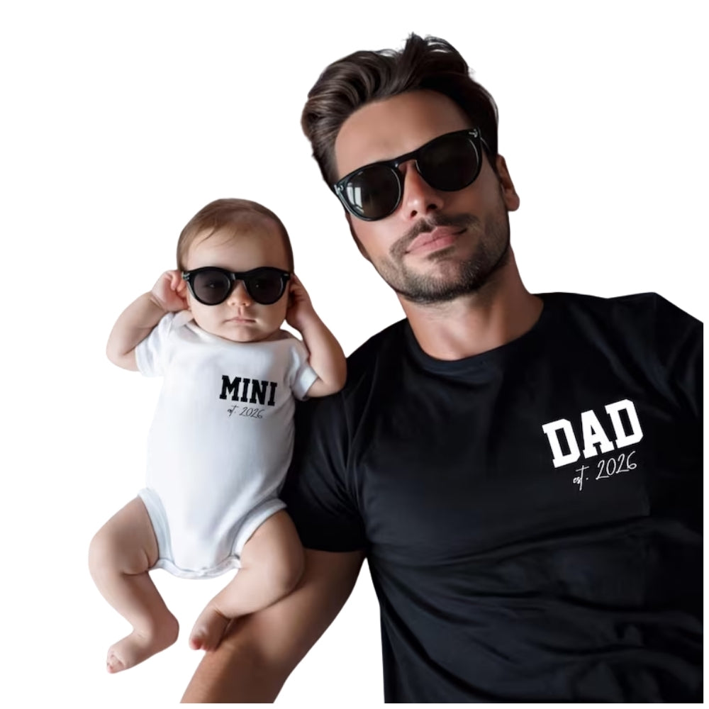 Custom Year Pregnancy Announcement Family T Shirts, Custom Matching Family Shirts To Announce Pregnancy ET0157