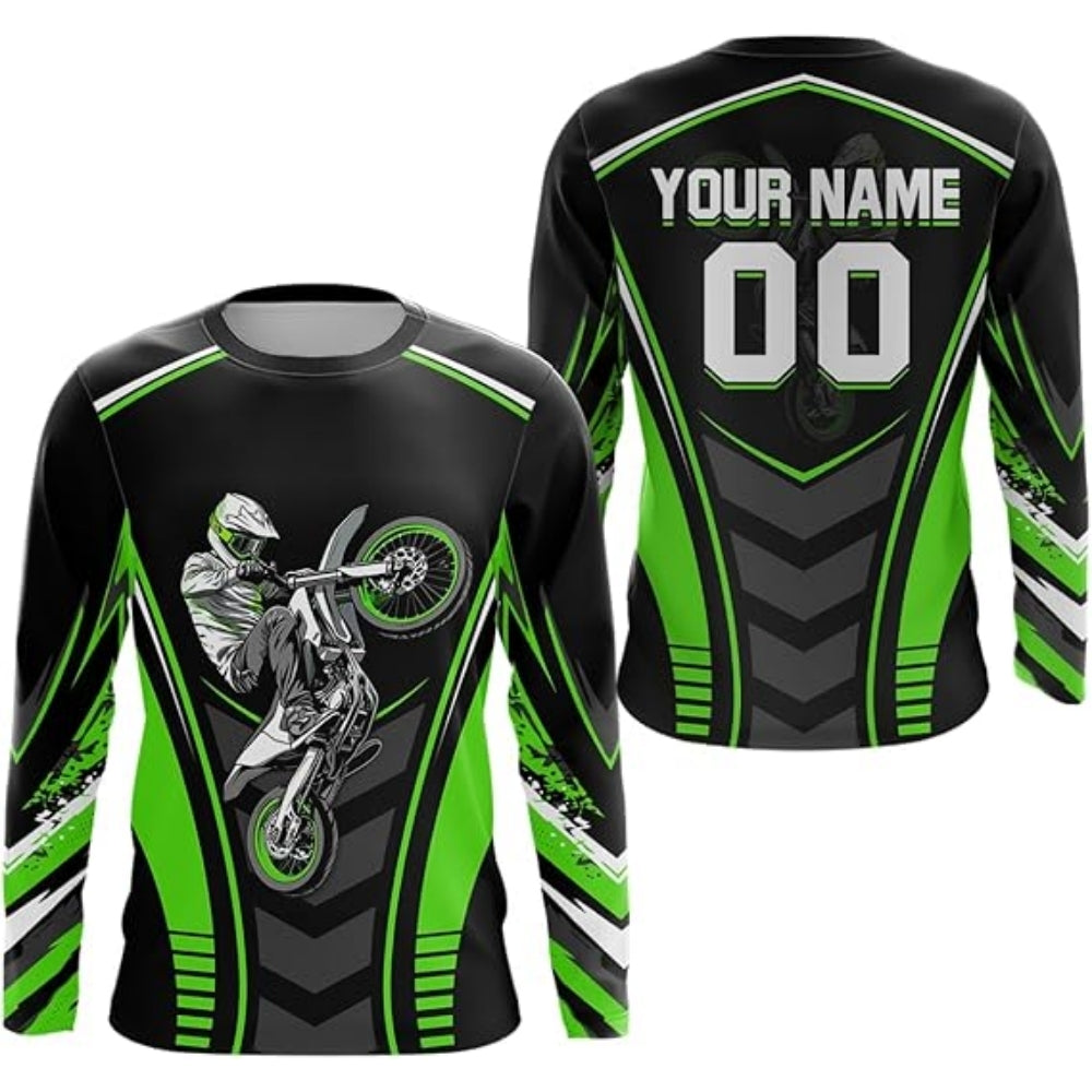 Custom Red Dirt Bike Racing Jersey Shirts For Men, Custom Dirt Bike Shirts MZ0029