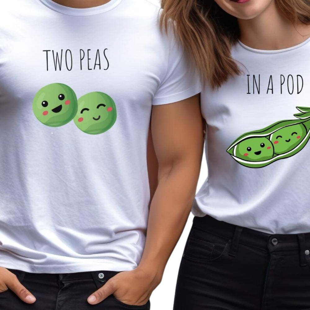 Two Peas In A Pod Matching Couple T Shirt, Matching Shirts For His And Her ET0912