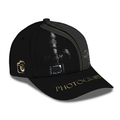 Personalized Photography Baseball Cap With Name, Custom Cap Hat For Photographer CP0563