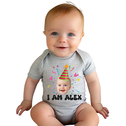 Custom Photo Birthday 1st Matching Family T Shirt, Personalized Photo First Birthday Family Shirts ET1162