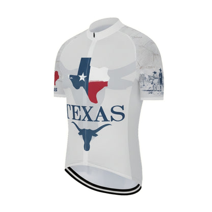 Texas Flag Short Sleeve Cycling Jersey For Mens, Texas Cycling Jerseys CZ0022