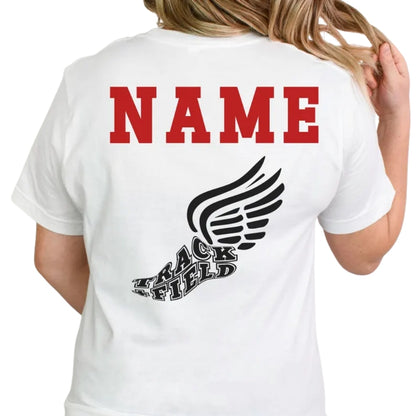 Custom Senior Track And Field Matching Family T Shirts, Personalized Track Graduation Family Matching Shirts ET0503