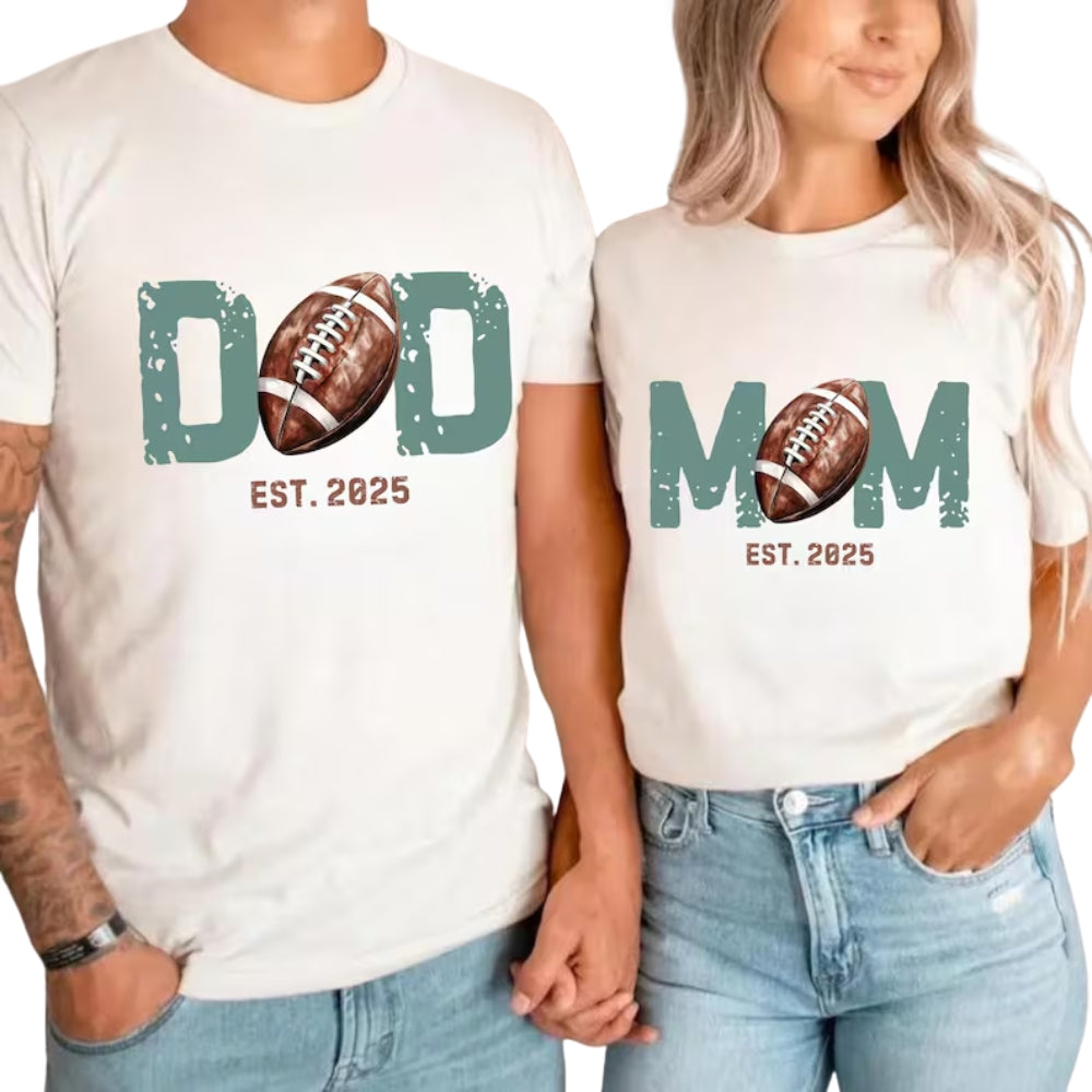 Custom Matching Family 1st Birthday Football T Shirts, Customized Matching Family Football Birthday Shirts ET0060