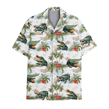 Tropical Alligator Matching Family Hawaiian Shirts, Alligator Matching Hawaiian Shirts For Family ET0545