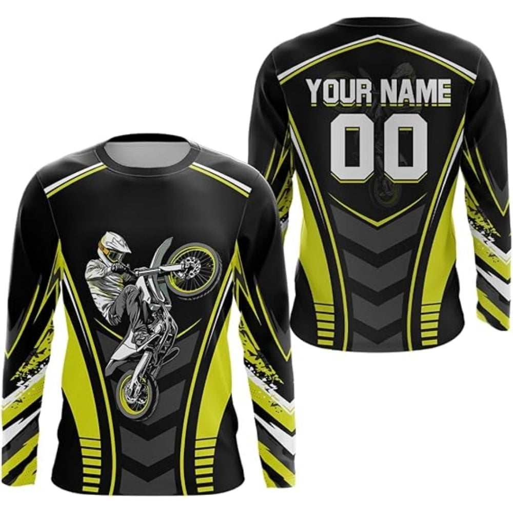 Custom Red Dirt Bike Racing Jersey Shirts For Men, Custom Dirt Bike Shirts MZ0029