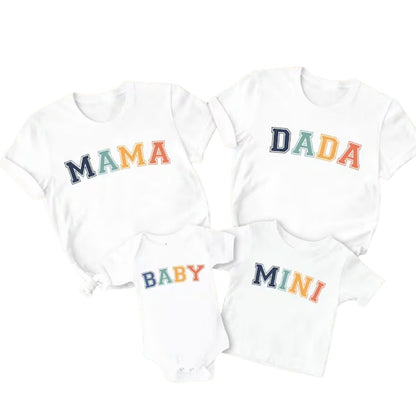 Family Matching Dada Mama Mini T Shirts, Matching Family Shirts ET0158
