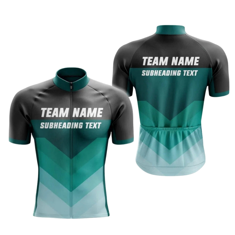 Custom Black Blue And White Cycling Short Sleeve Men Jerey For Team, Custom Team Cycling Jerseys CG0502