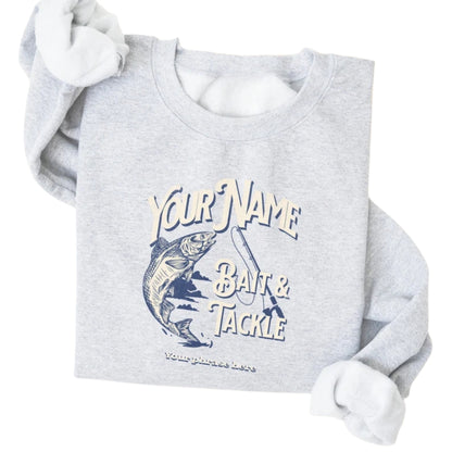 Custom Bait & Tackle Fishing Sweatshirt, Custom Fishing Sweatshirt 2D0643