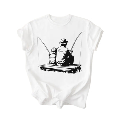 Custom Name Matching Fishing Daddy And Son T Shirt, Custom Fishing Matching Father Son Shirts ET0998
