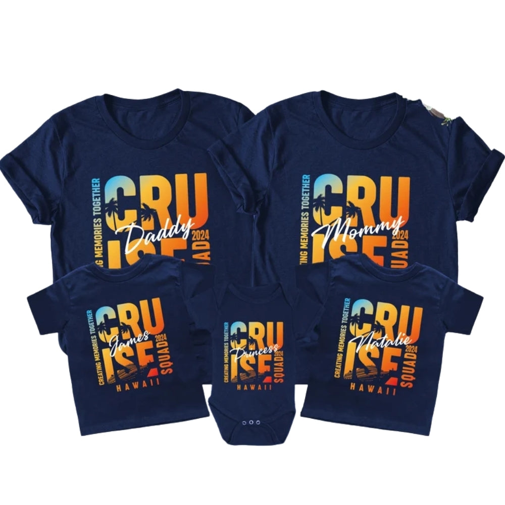Custom Cruise Trip Family Matching T Shirts Making Memories Toghther, Custom Family Cruise Shirts ET0577