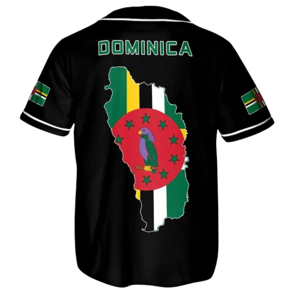 Dominica Flag Custom Family Matching Baseball Jersey, Personalized Dominica Matching Family Jerseys ET0725