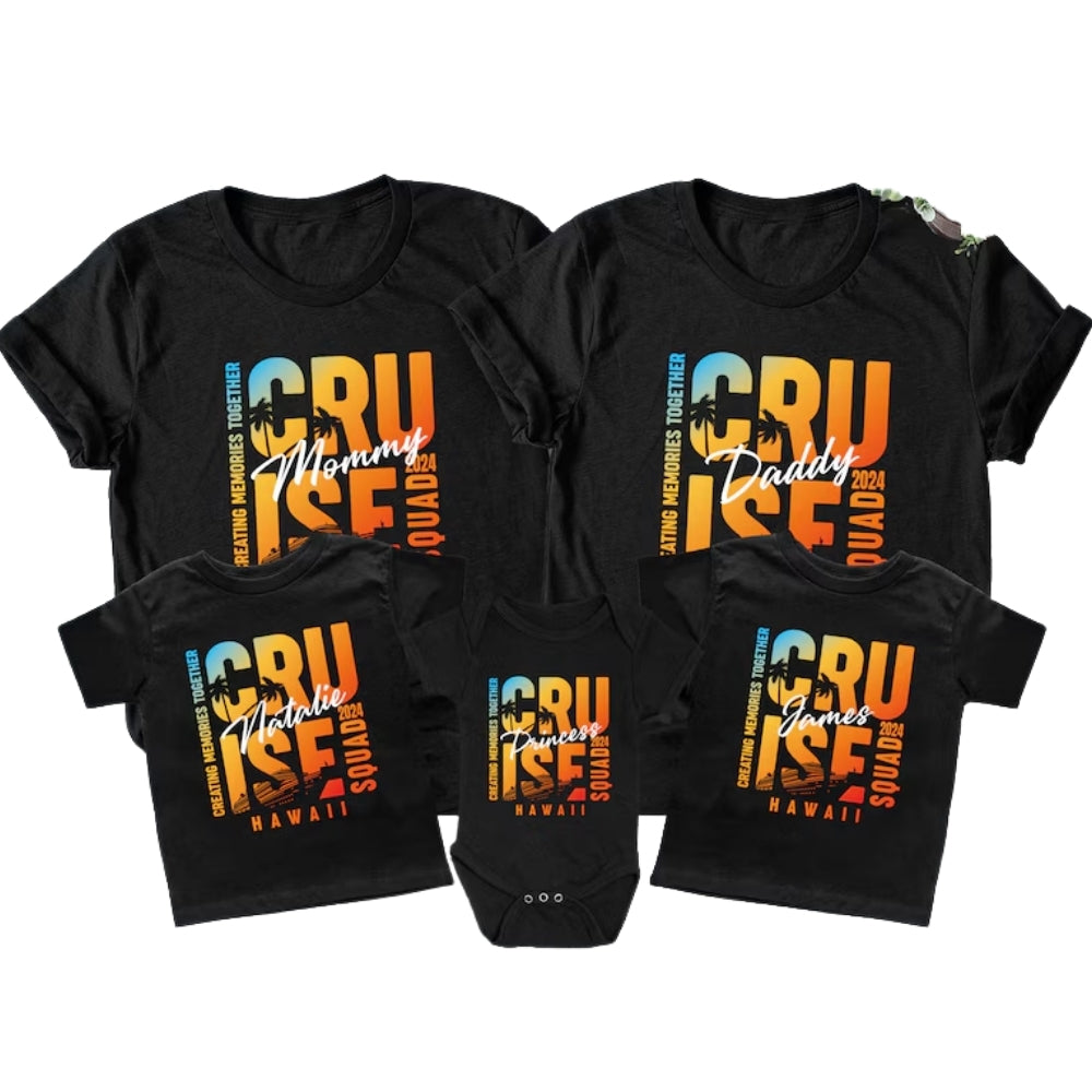 Custom Cruise Trip Family Matching T Shirts Making Memories Toghther, Custom Family Cruise Shirts ET0577