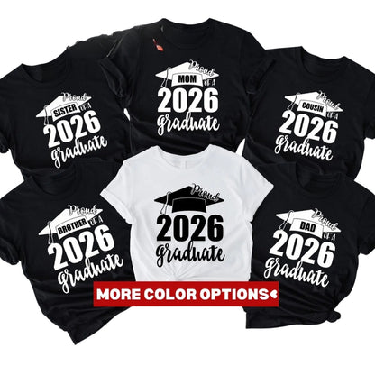 Proud Family Graduation Custom Matching T Shirts, Custom Graduation Matching Shirts For Family ET0452