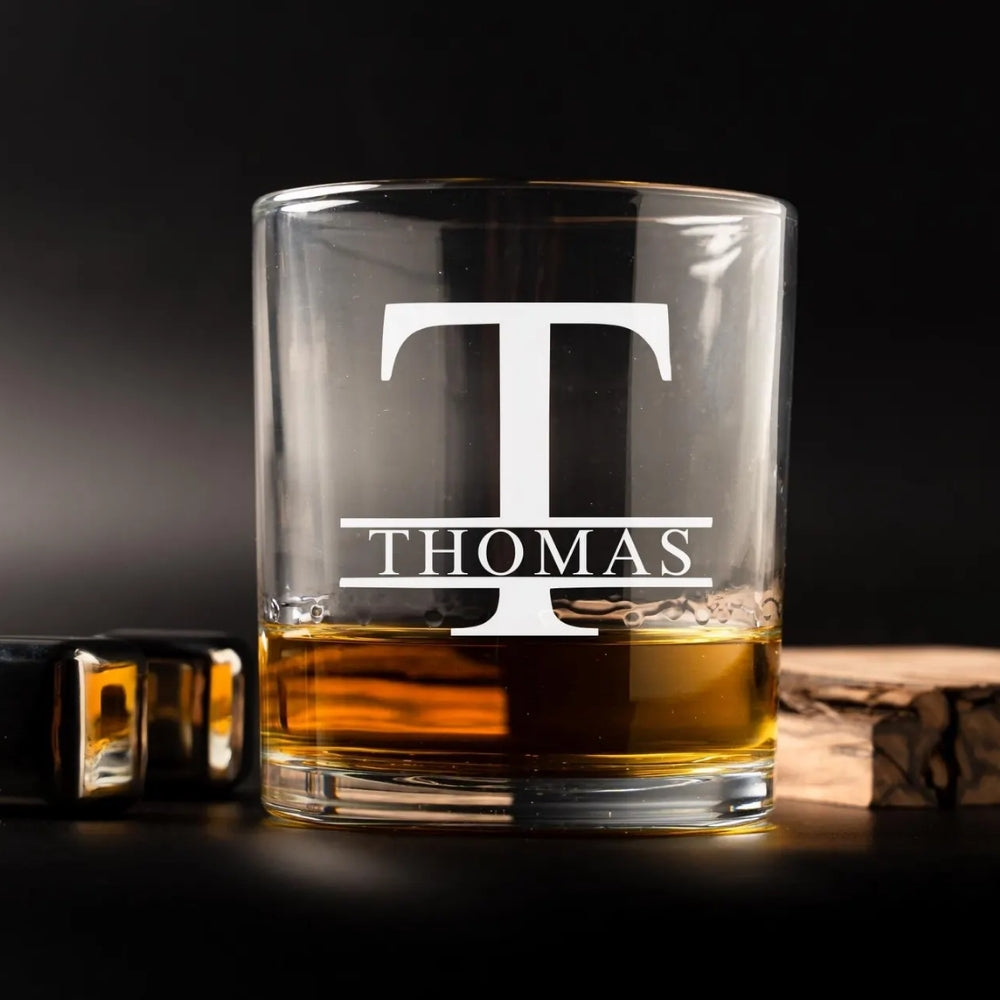 Personalized Congrats On Being My Fiance Whiskey Glass, Personalized Engagement Whiskey Glass for Him WD0107