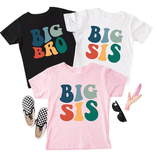 Big Bro Big Sis Matching Sibling T Shirts, Matching Brother And Sister Shirts ET0161