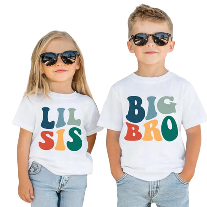 Big Bro Big Sis Matching Sibling T Shirts, Matching Brother And Sister Shirts ET0161
