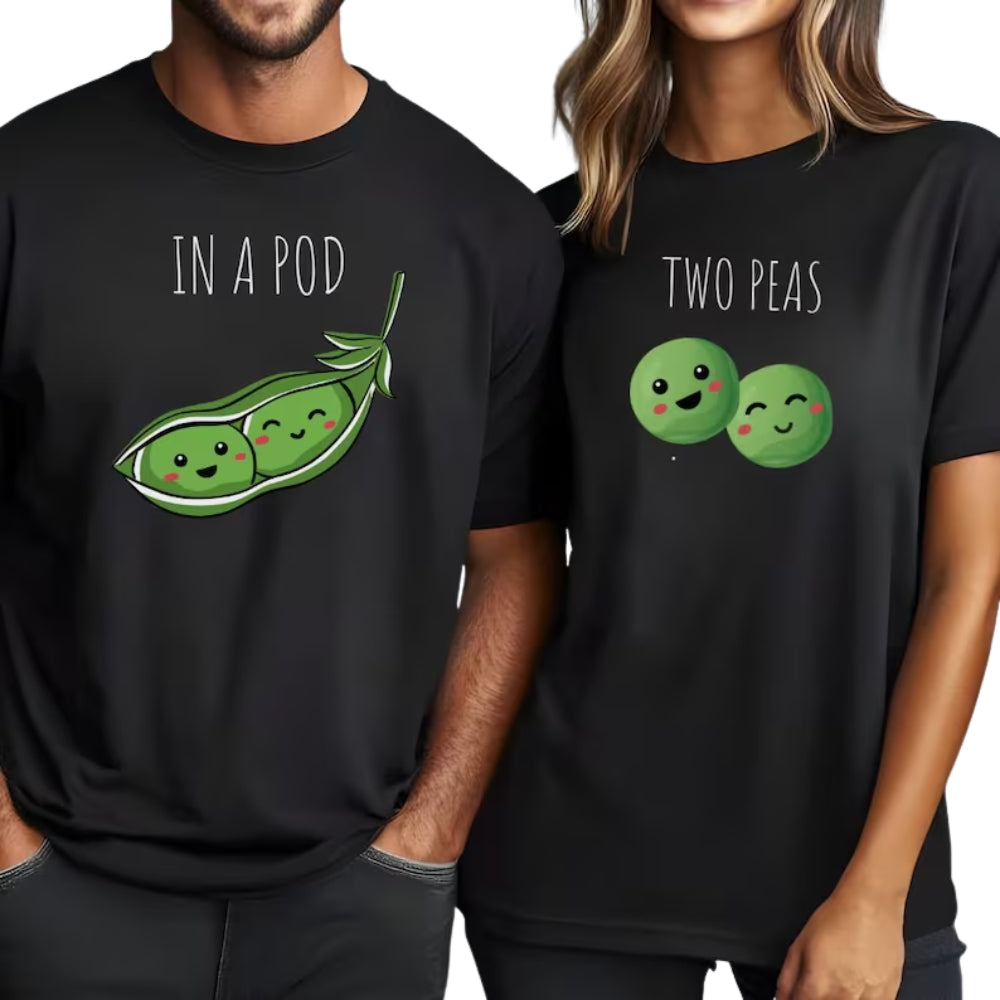 Two Peas In A Pod Matching Couple T Shirt, Matching Shirts For His And Her ET0912