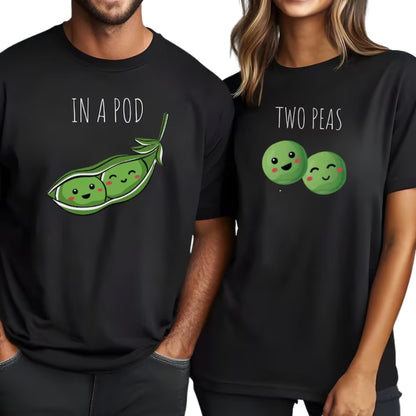 Two Peas In A Pod Matching Couple T Shirt, Matching Shirts For His And Her ET0912