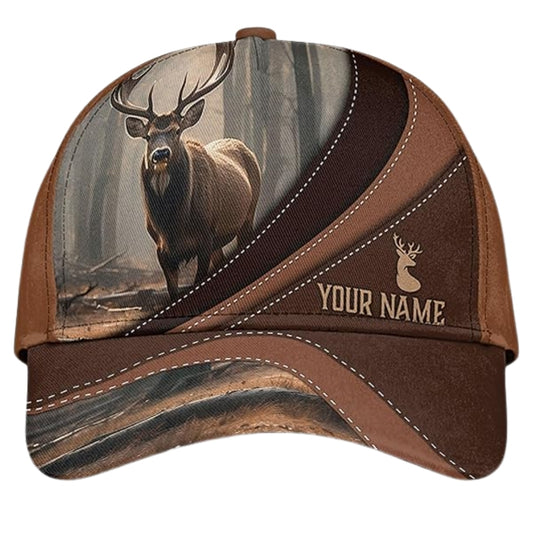 Personalized Deer Hunting Baseball Cap, Custom Deer Hunting Caps For Hunters CP0198