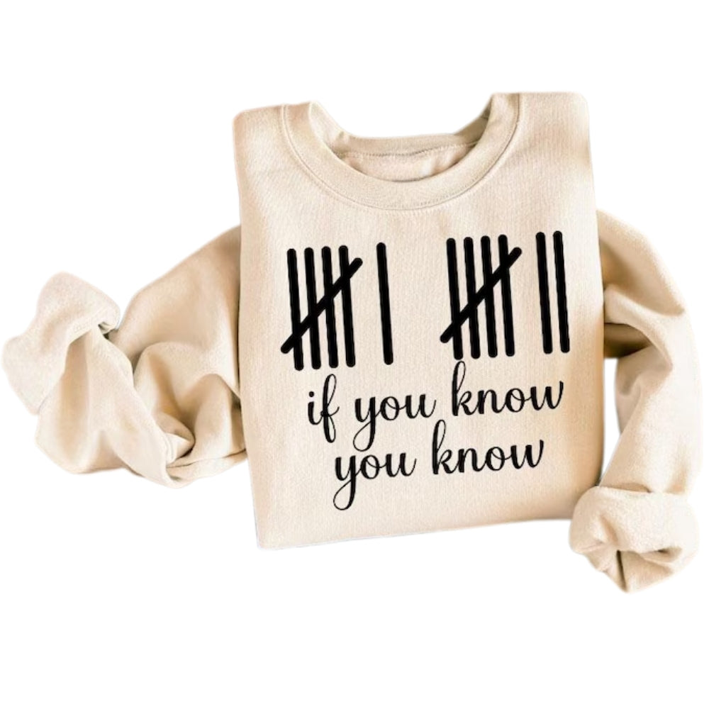 Six Seven If You Know You Know Sweatshirt, 6 7 Sweatshirt 2D0536