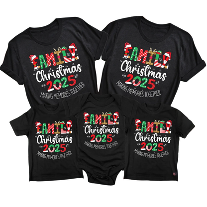 Custom Family Christmas Making Memories Together Matching T Shirt, Custom Christmas Family Shirts ET1177