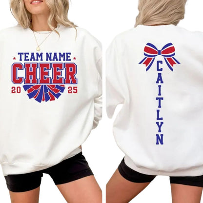 Custom Cheer Team Sweatshirts, Custom Cheer Team Mom Sweatshirts 2D0007