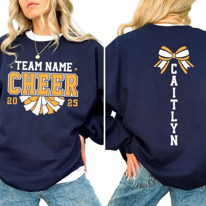 Custom Cheer Team Sweatshirts, Custom Cheer Team Mom Sweatshirts 2D0007