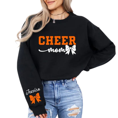 Custom Cheer Mom Sweatshirt, Custom Cheerleading Sweatshirts For Cheer Moms 2D0011