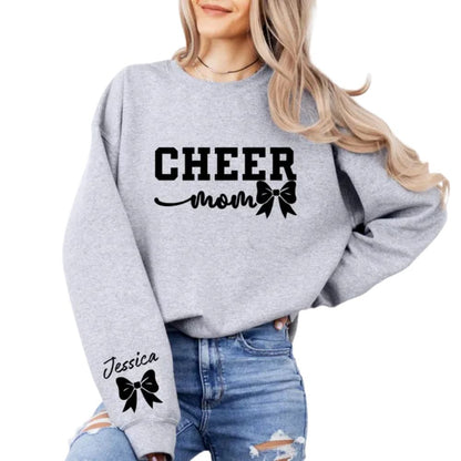 Custom Cheer Mom Sweatshirt, Custom Cheerleading Sweatshirts For Cheer Moms 2D0011