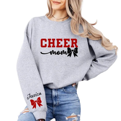 Custom Cheer Mom Sweatshirt, Custom Cheerleading Sweatshirts For Cheer Moms 2D0011