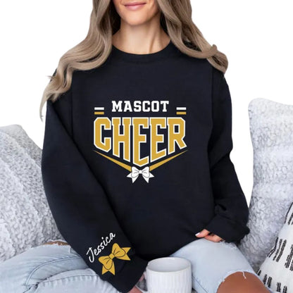 Custom Mascot Cheer Sweatshirts, Custom Cheerleading Sweatshirts 2D0017
