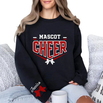 Custom Mascot Cheer Sweatshirts, Custom Cheerleading Sweatshirts 2D0017